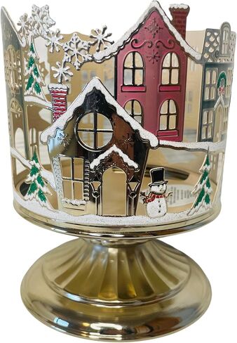 Bath and Body Works Christmas Holiday Village Scene 3-Wick Candle Holder in Saudi Arabia