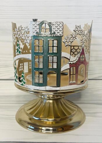 Bath and Body Works Christmas Holiday Village Scene 3-Wick Candle Holder in Saudi Arabia