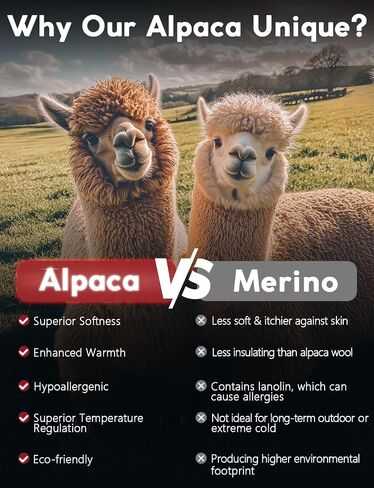 Alpaca Wool Warm Hiking Socks Heavyweight, Winter Outdoor Crew Calf Boot Socks Thick Thermal Fleece Moisture Wicking in Saudi Arabia