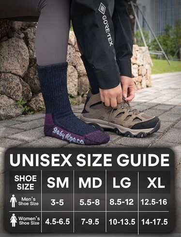 Alpaca Wool Warm Hiking Socks Heavyweight, Winter Outdoor Crew Calf Boot Socks Thick Thermal Fleece Moisture Wicking in Saudi Arabia