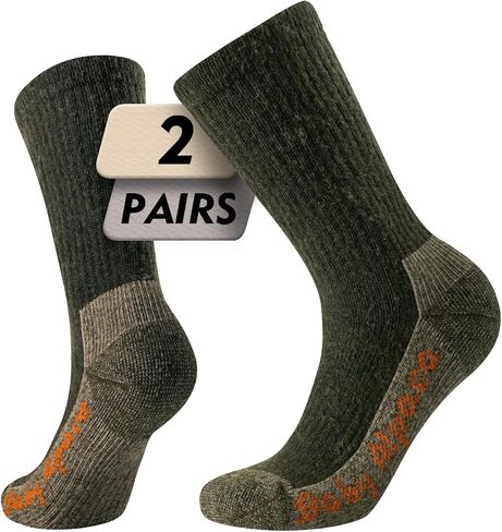 Alpaca Wool Warm Hiking Socks Heavyweight, Winter Outdoor Crew Calf Boot Socks Thick Thermal Fleece Moisture Wicking in Saudi Arabia