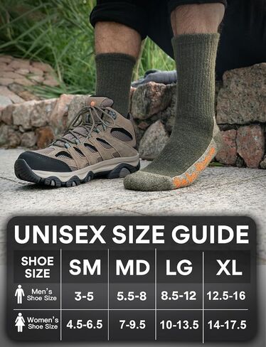Alpaca Wool Warm Hiking Socks Heavyweight, Winter Outdoor Crew Calf Boot Socks Thick Thermal Fleece Moisture Wicking in Saudi Arabia