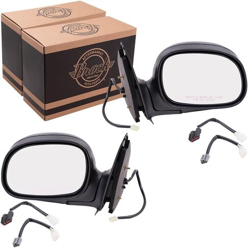Power Mirror for 1997-2003 F-150 Standard Cab/Extended Cab Adapter for 1997-1999 F-250 for 2004 F-150 Heritage 1L3Z17683EAA Set FO1320134 in Saudi Arabia
