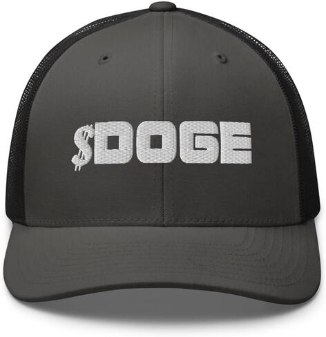$Doge Dogecoin Ticker Cryptocurrency Trucker Cap Snapback Hat in Kuwait