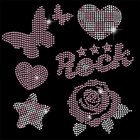 Compass Rhinestone Iron on Hotfix Transfer for Bags Bling Crystal Compass Heat Transfer Decal T-Shirt Crystal Heat Transfer Hot Fix Stickers Iron on Compass Patch for DIY Art Craft Clothing in Kuwait