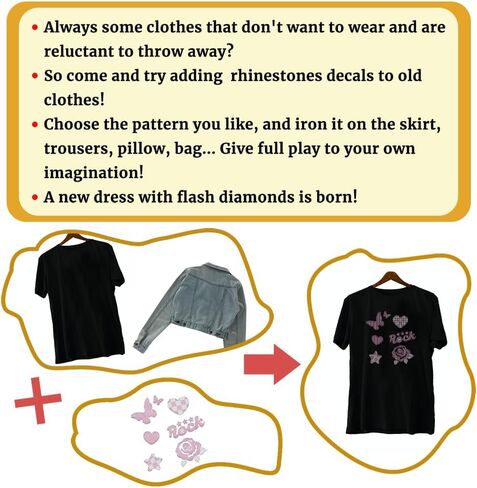 Compass Rhinestone Iron on Hotfix Transfer for Bags Bling Crystal Compass Heat Transfer Decal T-Shirt Crystal Heat Transfer Hot Fix Stickers Iron on Compass Patch for DIY Art Craft Clothing in Kuwait