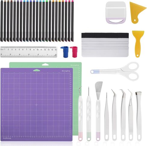 حزمة ملحقات لتوصيلات Cricut Joy Cutting For Cricut Joy Cricut Vinyl Beginner Bundle Tool Tool Kit Craft Craft Set Pencil Cutting Mat Clistcler Pen Adapter in Kuwait