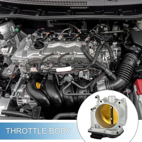 Throttle Body Assembly No.LR006142 Throttle Body Actuator for Land Rover LR3 4.4L V8 - Gas 2005-2009 Aluminum Alloy Silver Tone in Saudi Arabia