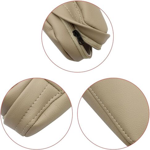 FZJDSD 2pcs Plain Beige Leather Seat Armrest Cloves Compatible with Toyota Sequoia 2001 2002 2003 2004 2005 2006 2007 in Saudi Arabia