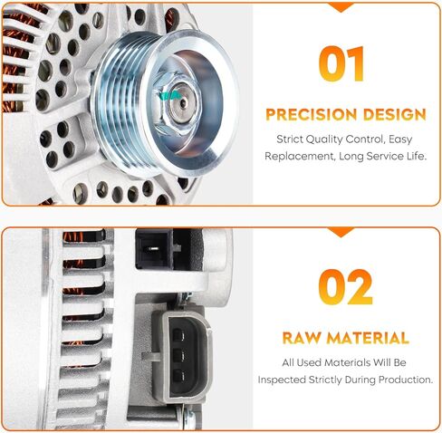 New Alternator for Ford Ranger 1996-2005, F150 1997-2002, Explorer 1995-2000, E150 E250 E350 Econoline Wagon, Mazda B2300 B2500 B3000 B4000 97-05, Mercury Tracer 97-98, F57U-10300-AA F57U-10300-BA in Saudi Arabia