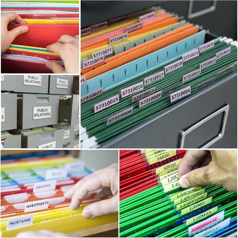 Tinlade 24 Pcs Hanging File Folders with Full Height Gusset Paper A4 Expanding Letter Size Hanging File Folders for Designed for Bulky Files Medical Charts Assorted Colors, Expandable Filing Pocket in Saudi Arabia