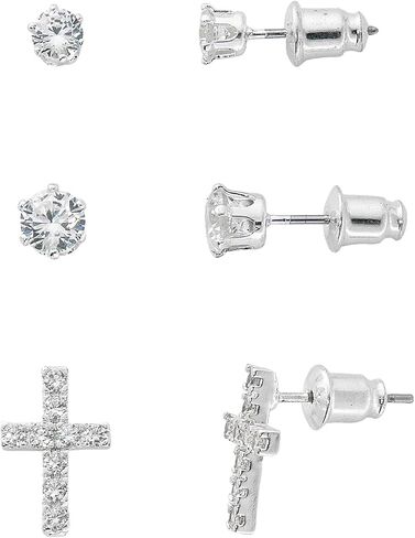Light Up Box Womens Cross Pendant & Earrings 4-pc. Jewelry Set in Saudi Arabia