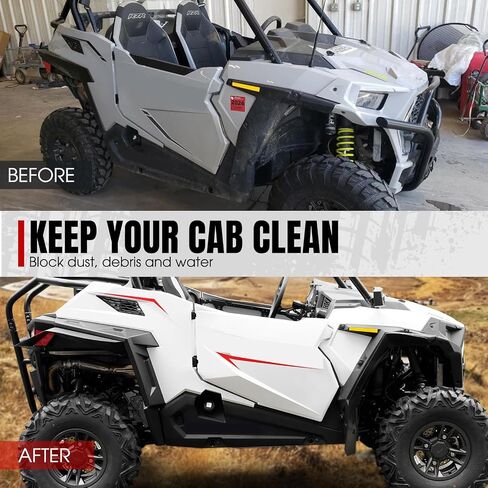 مجموعة مشاعل حاجز ممتدة من A & UTV PRO لـ Polaris RZR 900 2015-2020، ملحقات واقيات الطين الأمامية والخلفية لملحقات RZR Trail 2021-2025، استبدل OEM # 2879434، 4 قطع in Saudi Arabia