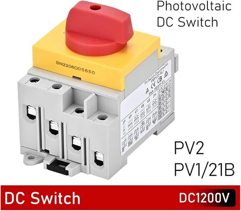 Photovoltaic Isolating Switch DC Switch Positive + Negative Cut Off 32Amp DIN Rail Mounting Rotary Switch Leisurely in Saudi Arabia