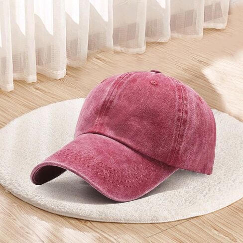Classic Low Profile Baseball Cap, Adjustable Cotton Golf Hat, Unconstructed Plain Design for Men and Women in Saudi Arabia