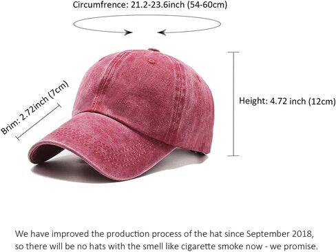 Classic Low Profile Baseball Cap, Adjustable Cotton Golf Hat, Unconstructed Plain Design for Men and Women in Saudi Arabia