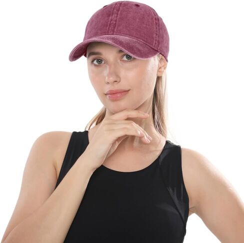 Classic Low Profile Baseball Cap, Adjustable Cotton Golf Hat, Unconstructed Plain Design for Men and Women in Saudi Arabia