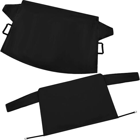2 Pieces Car Windshield Snow Cover Ice Frost Protector Windproof Car Cover Oxford Windshield Fit Winter Snow Defender for Most Vehicles Trucks SUV in Saudi Arabia