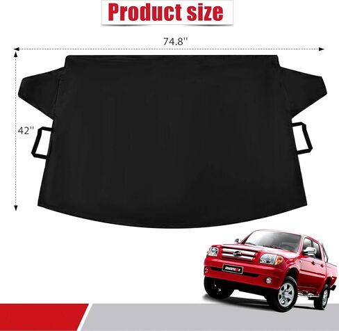 2 Pieces Car Windshield Snow Cover Ice Frost Protector Windproof Car Cover Oxford Windshield Fit Winter Snow Defender for Most Vehicles Trucks SUV in Saudi Arabia