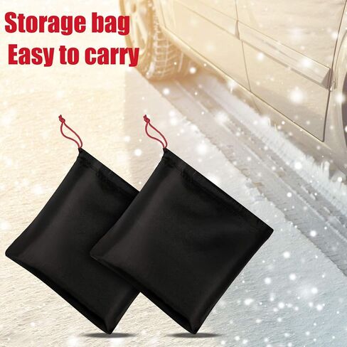 2 Pieces Car Windshield Snow Cover Ice Frost Protector Windproof Car Cover Oxford Windshield Fit Winter Snow Defender for Most Vehicles Trucks SUV in Saudi Arabia