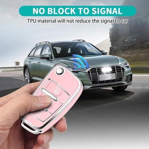 لأودي مفتاح فوب غطاء متوافق مع A1 A3 Q3 Q7 R8 A6L TT 3 زر الوجه مفتاح شل حالة in Kuwait