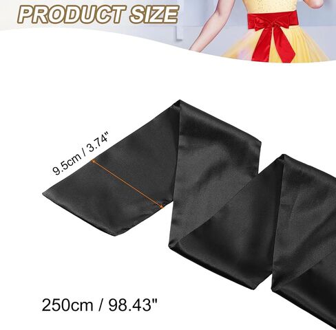 PATIKIL Satin Sash Belt, Wedding Party Bridal Blank Satin Waist Belts Prom Accessory for Graduation Birthday Decoration in Saudi Arabia