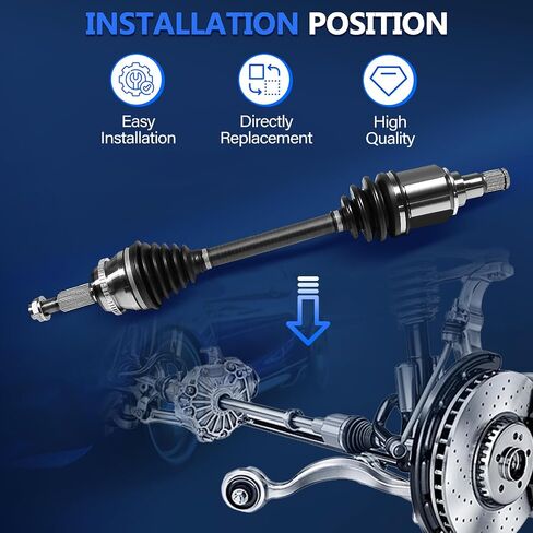Maxfavor CV Axle Front Right Side FWD Fit for 2002-2017 Toyota Camry, 2005-2018 Avalon, 2004-2007 Highlander, 2004-2008 Solara, CV Axle Passenger Side for 2004-2018 Lexus ES350 RX330 RX350 3.5L 3.3L in Saudi Arabia