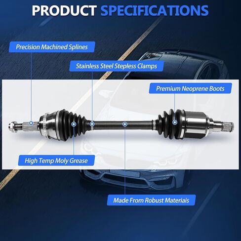 Maxfavor CV Axle Front Right Side FWD Fit for 2002-2017 Toyota Camry, 2005-2018 Avalon, 2004-2007 Highlander, 2004-2008 Solara, CV Axle Passenger Side for 2004-2018 Lexus ES350 RX330 RX350 3.5L 3.3L in Saudi Arabia