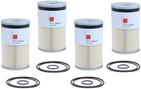 4 عبوات من فاصل المياه بفلتر الوقود FS19764 يستبدل FS19765، FS19763، FS19766، P550851، PF7930، 21737499، 85120233، PF7928، P550849، L9765، L9763FXL، 33763، PF9814 يناسب الكمون X12 X15 ISX12 ISX15 in Kuwait