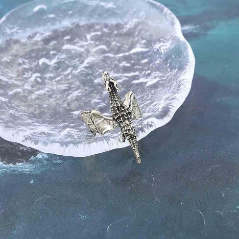 Boho Flying Dragon Finger Ring Vintage Soaring Dragon Wrap Open Ring Gold Dragon Open Knuckle Ring Punk Adjustable Stacking Ring Jewelry for Women in Kuwait