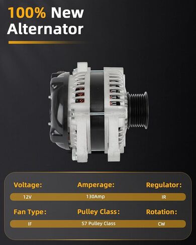 مولد كهربائي OCPTY 11139 2003-2009 لسيارة Toyota for 4Runner، 2005-2015 لسيارة Toyota for Tacoma 4.0L V6 يستبدل 11139 0124325123, 1042103470, 1042103471 in Kuwait