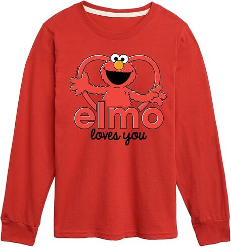 Sesame Street - Elmo Loves You -Toddler and Youth Long Sleeve T-Shirt in Saudi Arabia