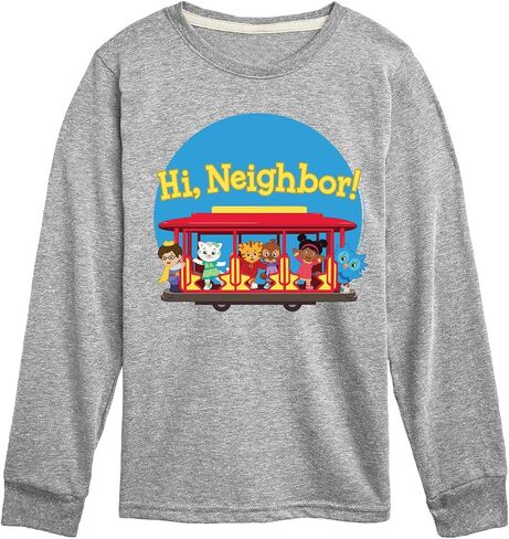 Daniel Tiger - Group Hi Neighbor - Kids Kids Long Sleeve T-Shirt in Saudi Arabia