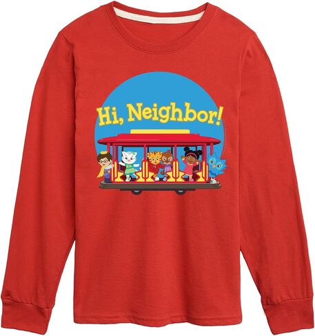 Daniel Tiger - Group Hi Neighbor - Kids Kids Long Sleeve T-Shirt in Saudi Arabia