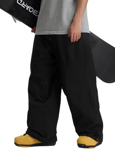GSOU SNOW Men Women Snow Pants Baggy Snowboard Pant Ski Loose Waterproof Windproof Warm for Winter in Kuwait