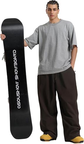 GSOU SNOW Men Women Snow Pants Baggy Snowboard Pant Ski Loose Waterproof Windproof Warm for Winter in Kuwait
