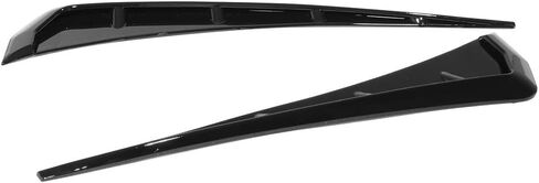 IKON MOTORSPORTS Side Fender Vents Compatible With 2016-2020 Honda Civic 10th Gen, Front Pair Gloss Black ABS Fender Vent Covers in Saudi Arabia