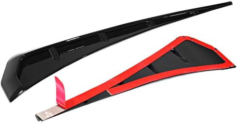 IKON MOTORSPORTS Side Fender Vents Compatible With 2016-2020 Honda Civic 10th Gen, Front Pair Gloss Black ABS Fender Vent Covers in Saudi Arabia