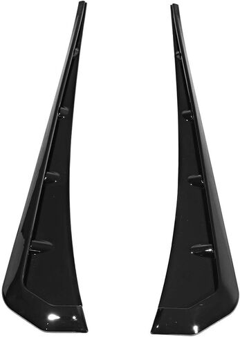 IKON MOTORSPORTS Side Fender Vents Compatible With 2016-2020 Honda Civic 10th Gen, Front Pair Gloss Black ABS Fender Vent Covers in Saudi Arabia