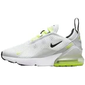 Nike Air Max 270 White/Black Volt Heatseekers مقاس 5 للأطفال الكبار in Kuwait