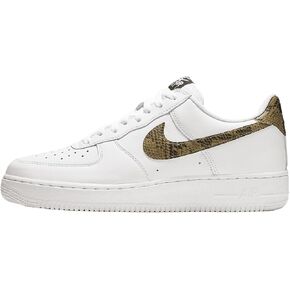 حذاء Nike Air Force 1 Low Retro Premium للرجال (AO1635-100، أبيض/بندقي داكن/أسود/ذهبي) مقاس 5 in Kuwait
