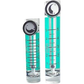 0.1-0.4 0.6 1 1.5 2 3 5 6 8 10 12 15 20 25 30 LPM LZM-6T O2 Oxygen Flowmeter Rotameter With Valve 8mm Hose Barb(116mm Length,CR01) in Kuwait