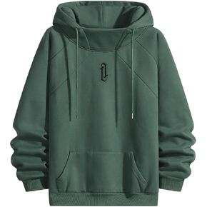 هوديس الصوف للرجال عالية الرقبة بلوزات عادية فضفاضة تناسب خفيفة الوزن Techwear البلوز خريف شتاء in Kuwait