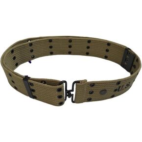 War Equine Militaria WW2 US Army Military Cotton Canvas webbing Belt Webbing -KHAKI in Kuwait