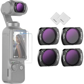 مرشح CPL المغناطيسي من NEEWER متوافق مع ملحقات DJI Osmo Pocket 3 Creator Combo، طقم مرشح مستقطب دائري متعدد الطبقات مع واقيين للشاشة، وملحقات كاميرا الحركة in Kuwait