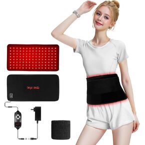 Red Light Therapy for Body: Infrared Light Therapy for Shoulder Waist Muscle Pain Relief - Wearable Wrap Infrared Heating Pad with Timer - Holiday Gift for Women Mom in Saudi Arabia