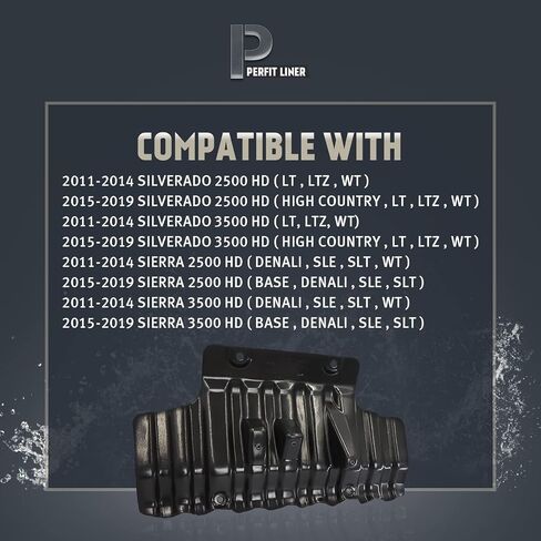 Perfit Liner جديد درع سبلاش للمحرك الأمامي متوافق مع 2011-2019 شيفروليه سيلفرادو 2500HD 3500HD GMC Sierra 2500HD 3500HD يناسب GM1228166 84061009 in Saudi Arabia