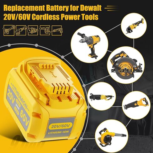 20V 7.0Ah Replacement for Dewalt 20V Max Battery, Compatible with Dewalt 20V Battery Max XR Cordless Tools DCB206 DCB200 DCB201 DCB204 DCB207 DCD/DCF/DCG Series 2Pack in Kuwait
