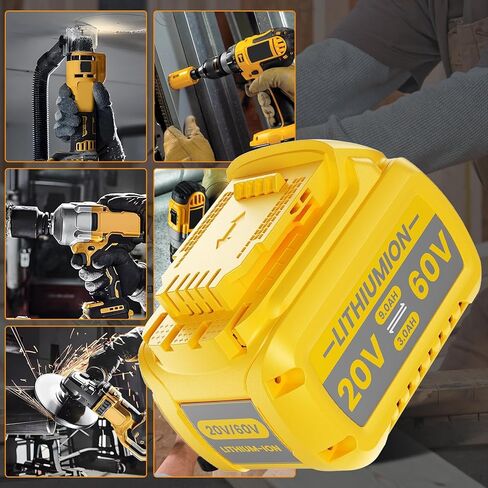 20V 7.0Ah Replacement for Dewalt 20V Max Battery, Compatible with Dewalt 20V Battery Max XR Cordless Tools DCB206 DCB200 DCB201 DCB204 DCB207 DCD/DCF/DCG Series 2Pack in Kuwait