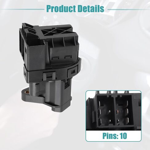 ACROPIX Ignition Switch Cylinder Lock Assembly Fit for Chevrolet Corvette - Pack of 1 Black in Saudi Arabia